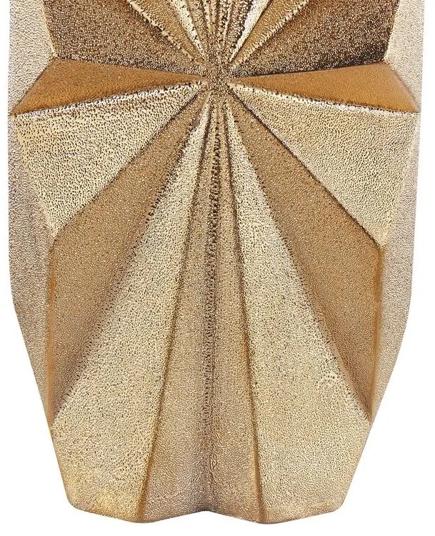 Vaso de cerâmica grés dourada 37 cm AELIA Beliani