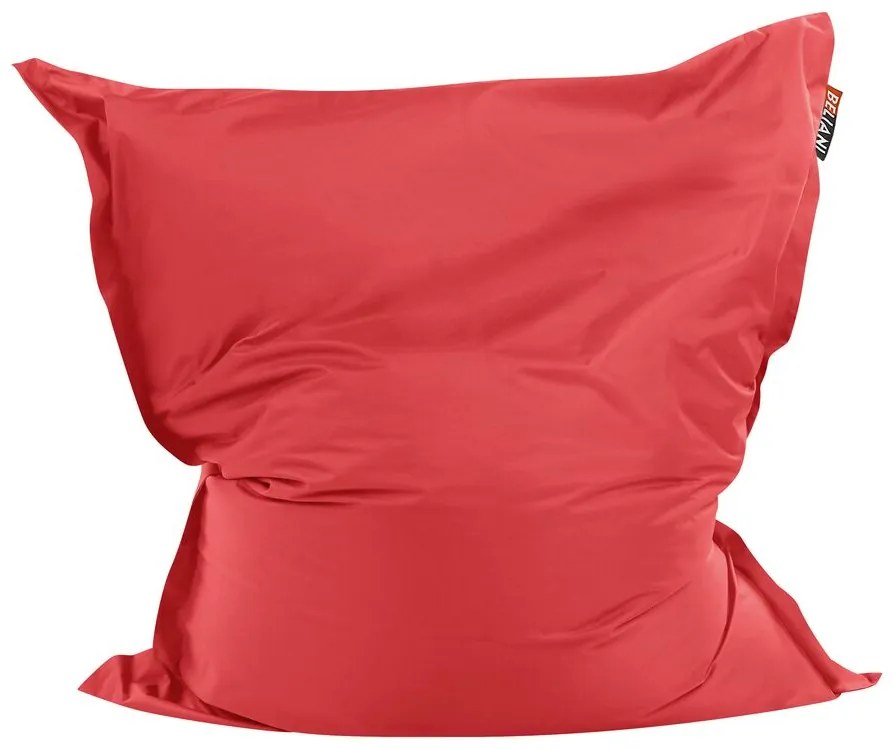 Pufe almofada vermelho 140 x 180 cm FUZZY Beliani