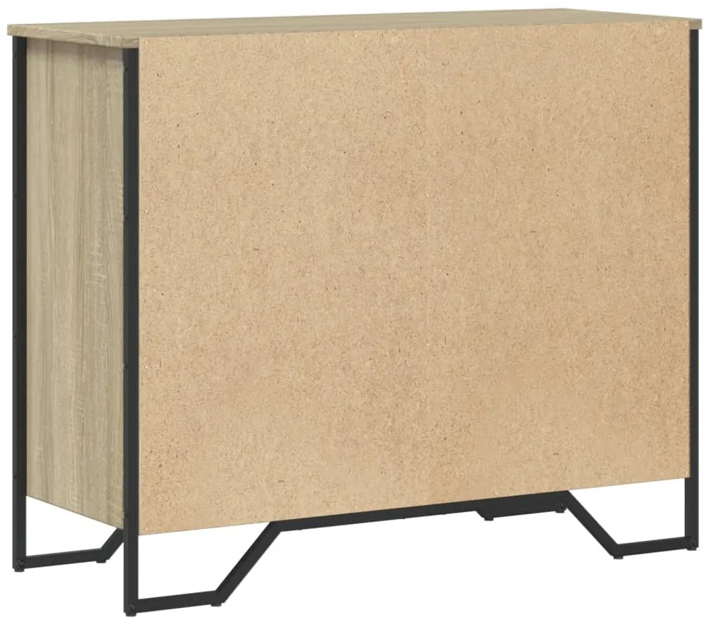 Cómoda 91x35,5x74,5 cm derivados de madeira carvalho sonoma