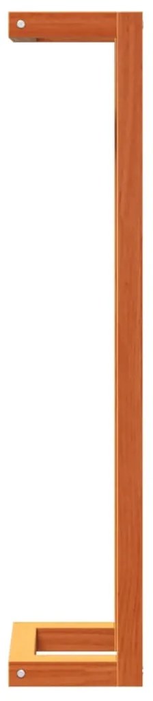 Toalheiro 23x18x90 cm pinho maciço castanho mel