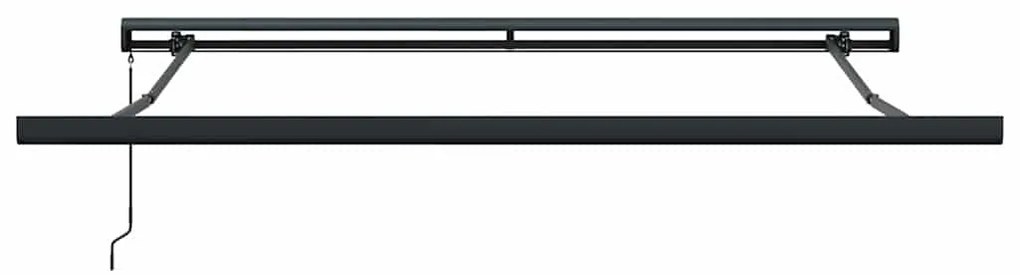 Toldo Retrátil Manual Listrado Multicolorido 350x250 cm
