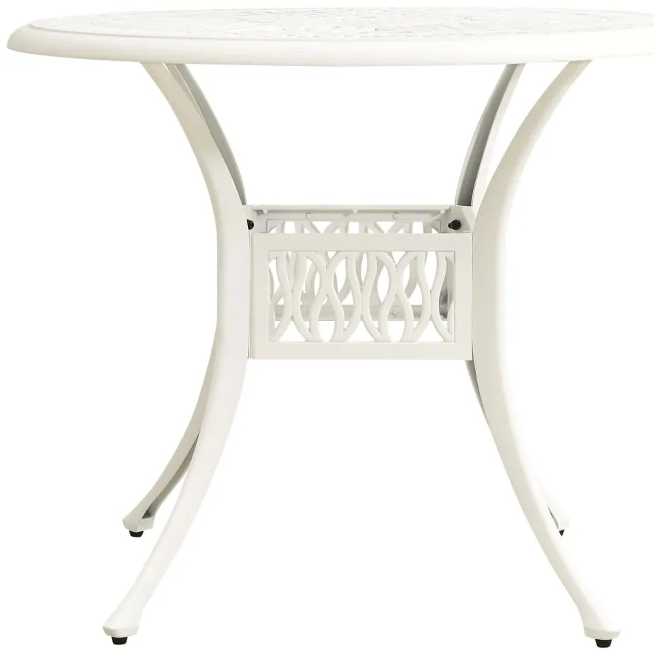 3 pcs conjunto de bistrô alumínio fundido branco