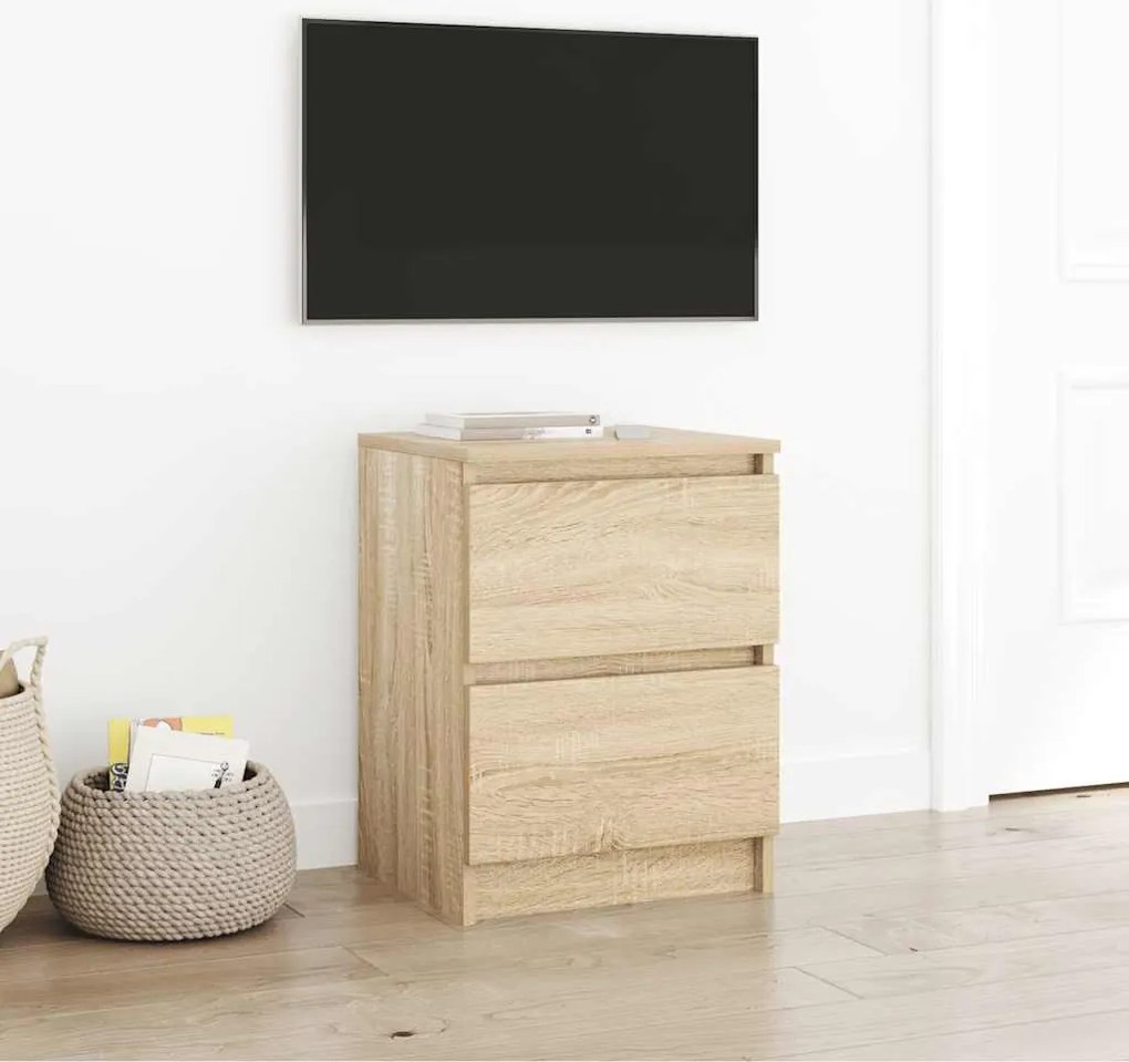 vidaXL Móvel de TV 40x35x54 cm derivados de madeira carvalho sonoma