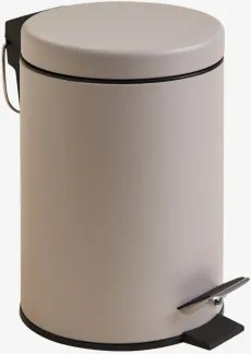 Cesto De Pedal 3l Em Ferro Eiden Cinzento Taupe Claro - Sklum
