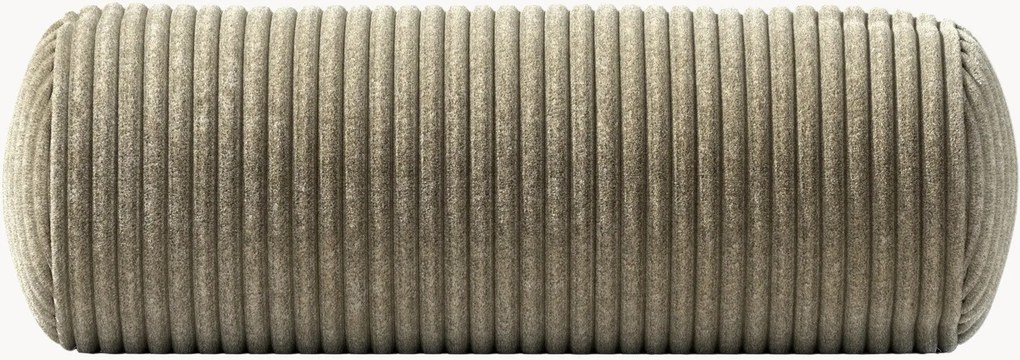 Almofada de sofá em bombazina Vetsak, Ø 16 x 40 cm