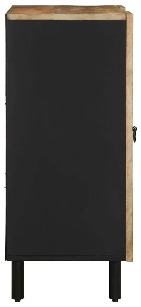 Aparador 90x33,5x75 cm madeira de mangueira áspera maciça