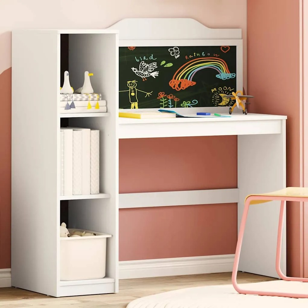 vidaXL Mesa de Lousa Branco 120 x 45 x 118.5 cm Madeira processada