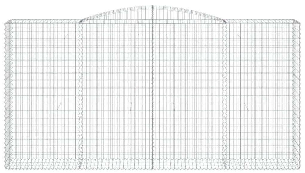 Cestos gabião arqueados 10 pcs 400x50x200/220 ferro galvanizado