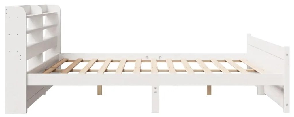 Estrutura de cama c/ cabeceira sem colchão 180x200 cm branco