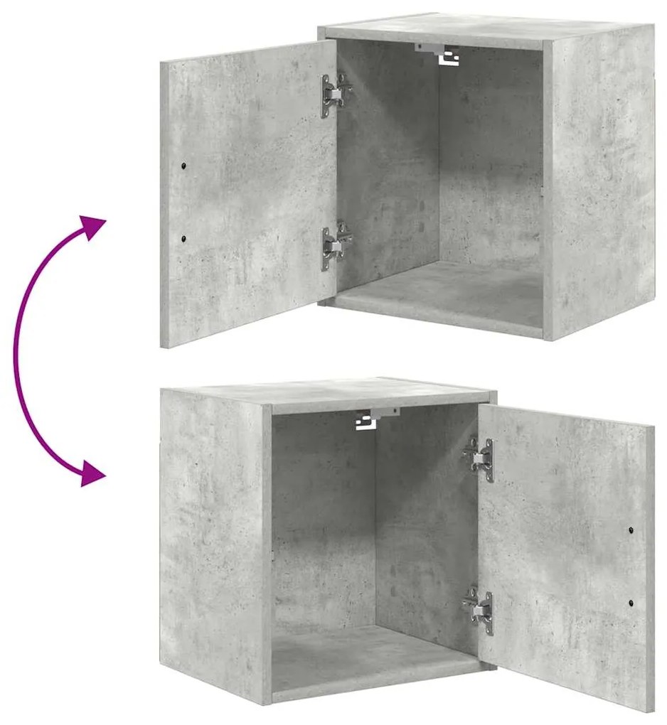 Armários de parede para garagem 2pcs derivados de madeira