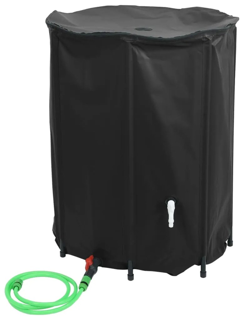 Depósito de água dobrável com torneira 750 L PVC