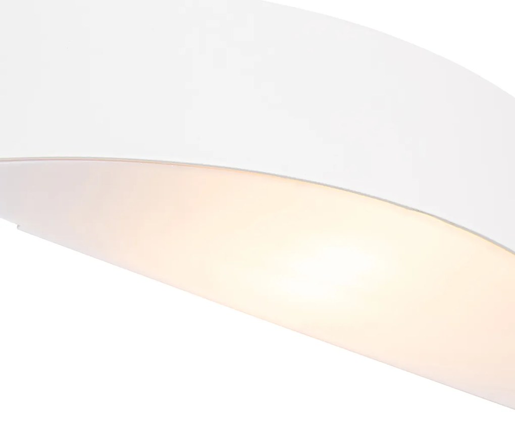 Candeeiro de parede exterior moderno branco IP44 - Caz