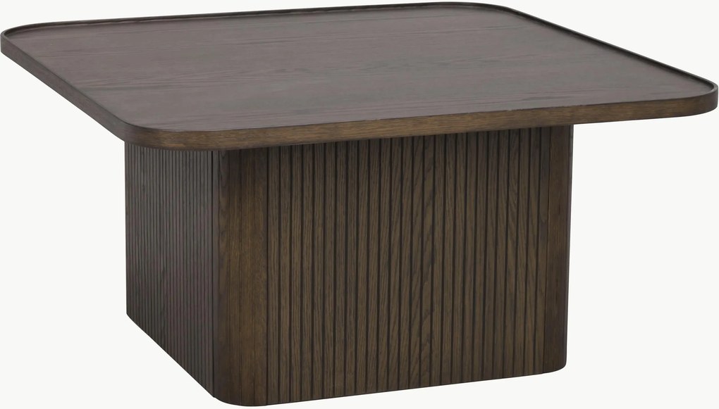 Mesa de centro em madeira de carvalho Sullivan, 80 x 80 cm