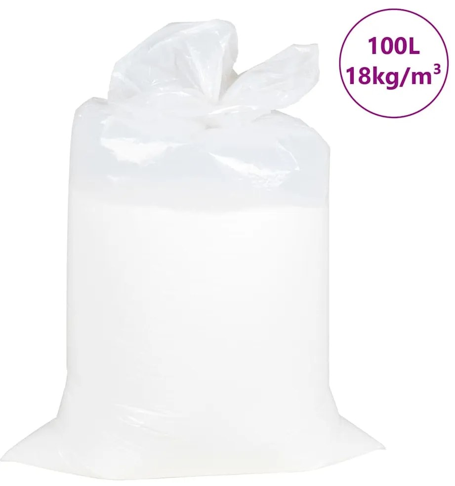 vidaXL Enchimento de pufe EPS 100 L branco 18 kg/m³