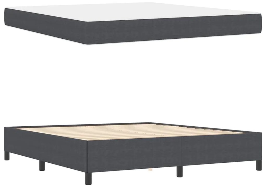 Estrutura da Cama Outros Cinzento escuro 180 x 200 cm