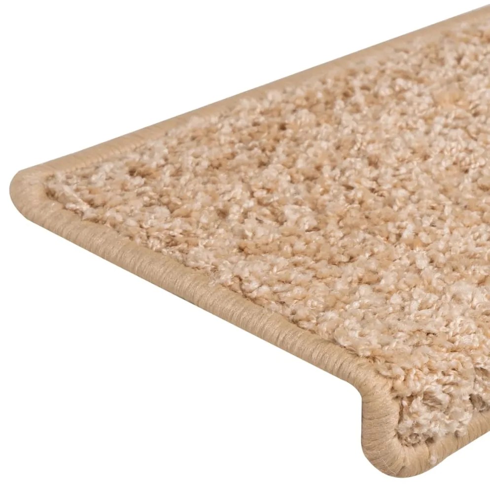 Tapete/carpete para degraus 15 pcs 65x21x4 cm dourado
