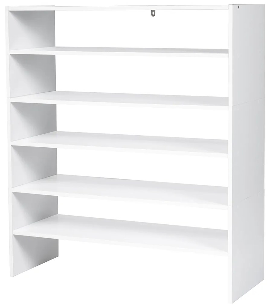 Sapateira empilhável de 3 peças para hall de entrada, corredor, casa de banho, sala 78 x 30 x 90 cm Branca