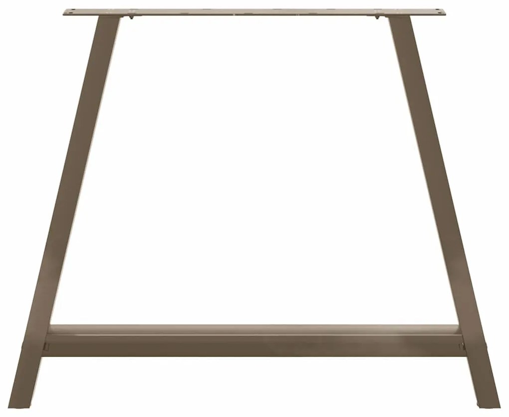 Pés de mesa de jantar em formato A, 2 peças, 90x (72-73) cm, aço