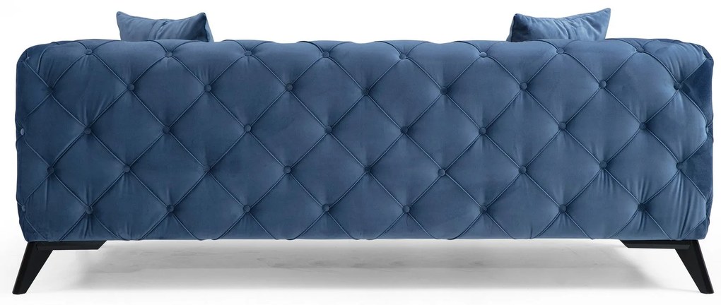 Sofá de 2 Lugares Como – Azul – 197x73x90 cm
