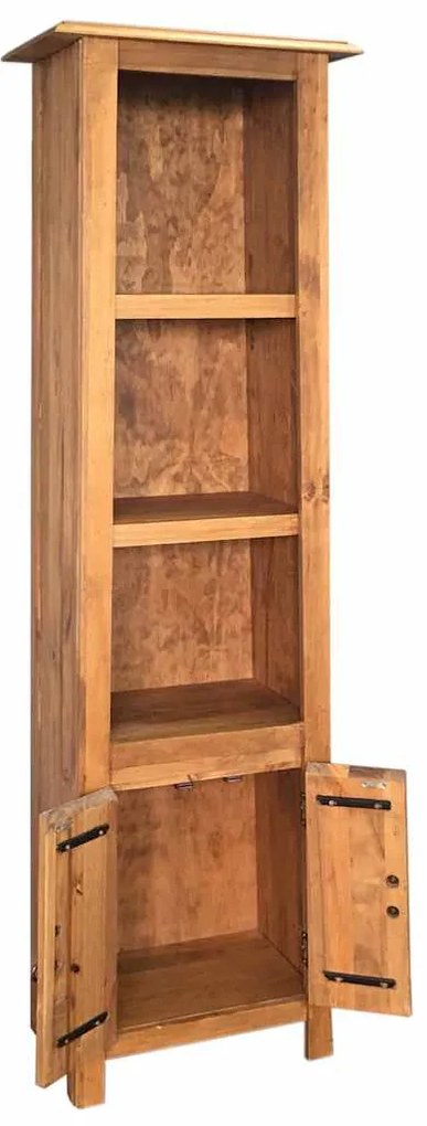 Armário p/ casa de banho pinho maciço 48x32x170 cm