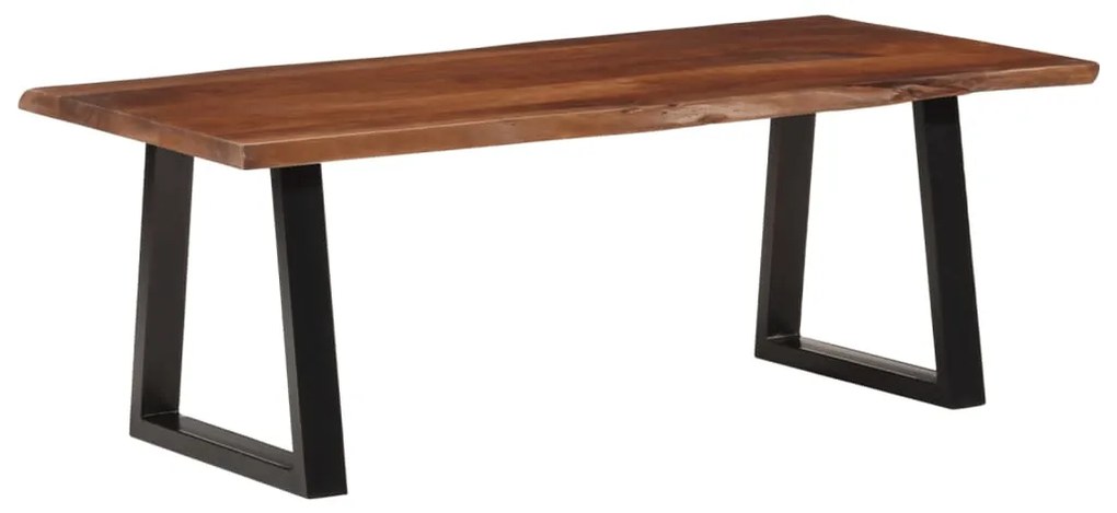 Mesa de centro 110x55x40 cm acácia maciça castanho-mel
