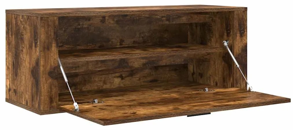 Sapateira de parede 100x35x38 cm deriv. madeira carvalho fumado