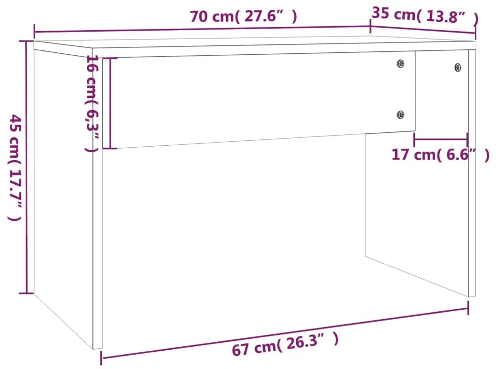 Conjunto toucador 86,5x35x136 cm cor carvalho sonoma