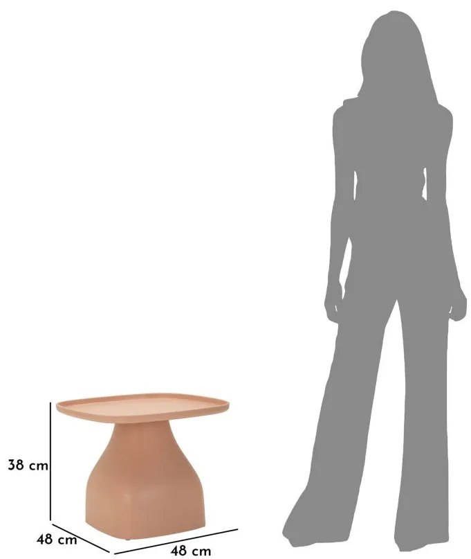 MESA DE APOIO GEA 48X48X38 CM ROSA