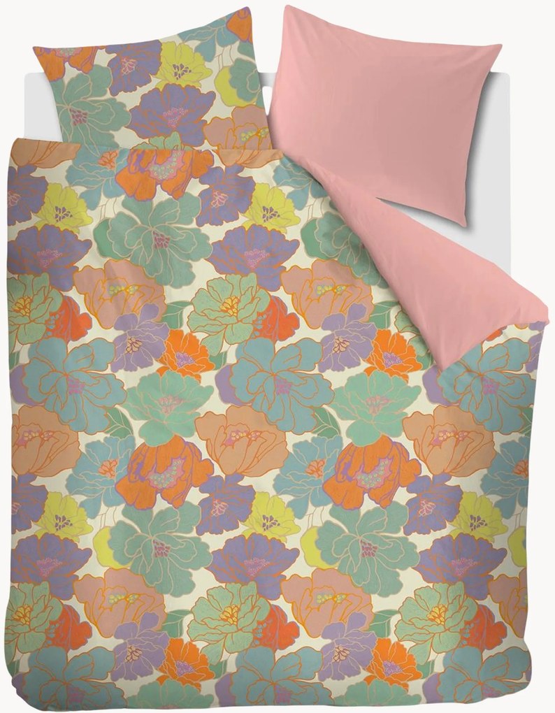 Conjunto de roupa de cama em cetim de algodão Peggy