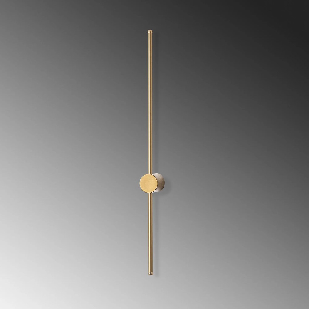 Candeeiro de Parede "Sword" – Dourado – 91x10x7 cm – Design Moderno