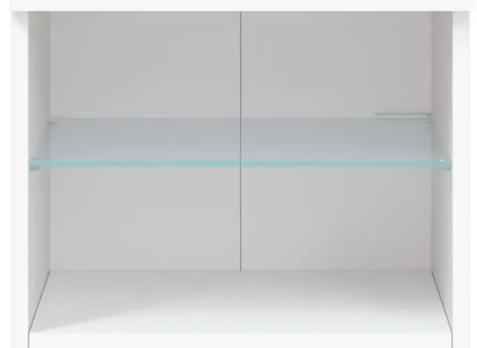 Móvel de TV com luzes LED 40,5x30x60 cm branco