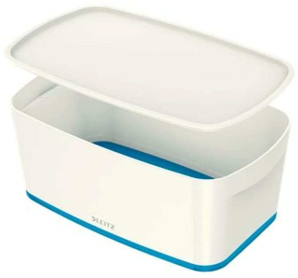 Caixa de Armazenamento Leitz MyBox WOW Com tampa Azul Pequeno Branco ABS 31,8 x 12,8 x 19,1 cm