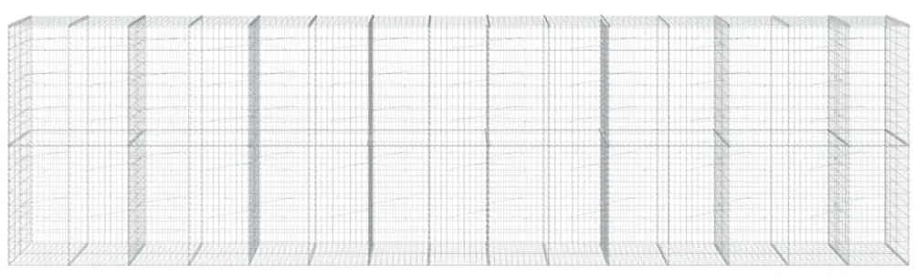 Cesto gabião com cobertura 750x100x200 cm ferro galvanizado