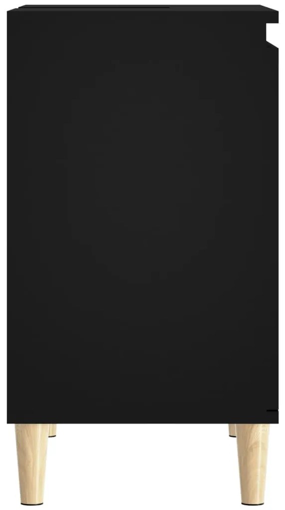 Móvel para lavatório 58x33x60 cm derivados de madeira preto