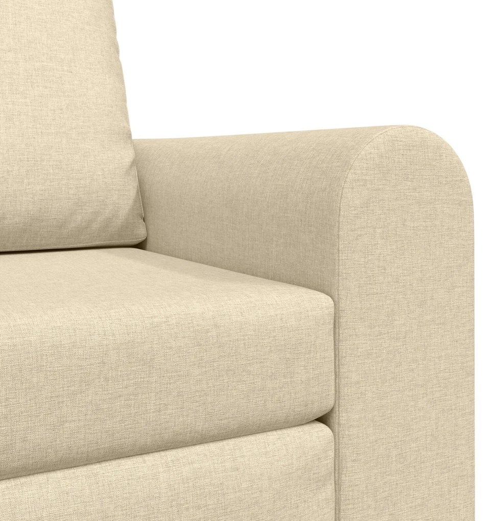 Sofá Cama 2 em 1 Creme 98x71x83 cm Tecido