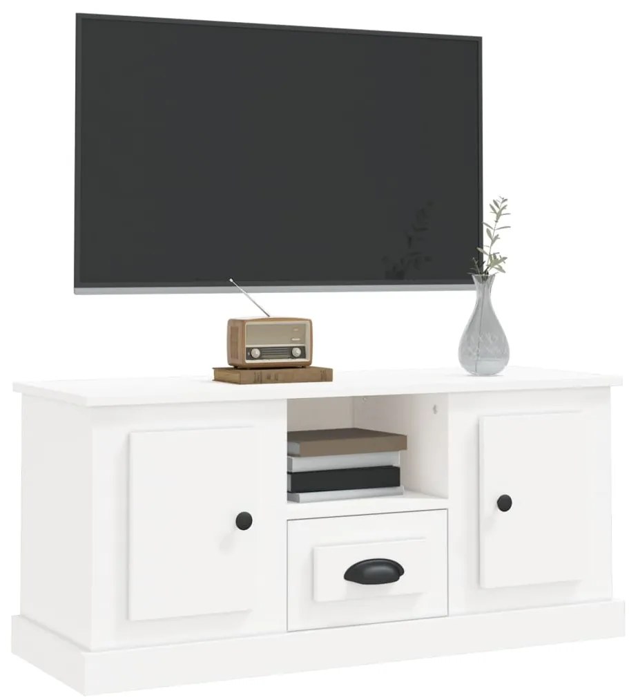 Móvel de TV 100x35,5x45 cm derivados de madeira branco