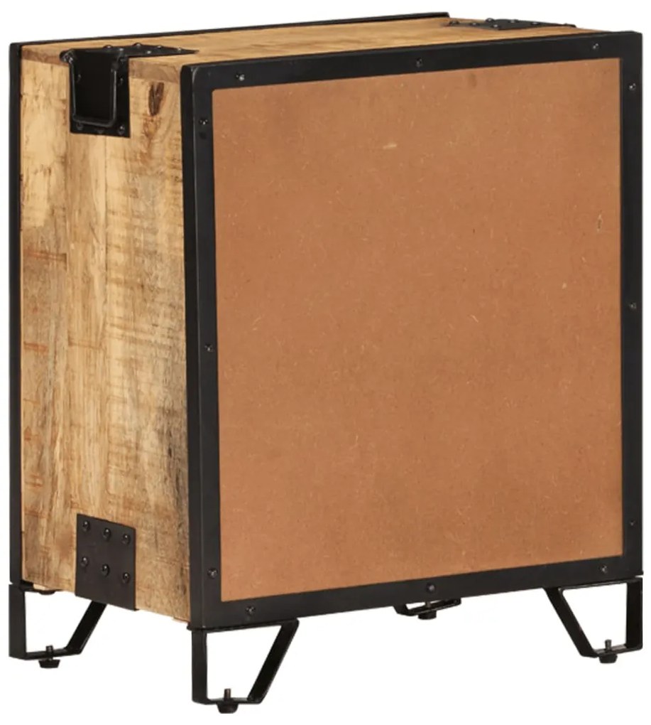 Mesa de cabeceira 43x30x51 cm madeira mangueira áspera maciça