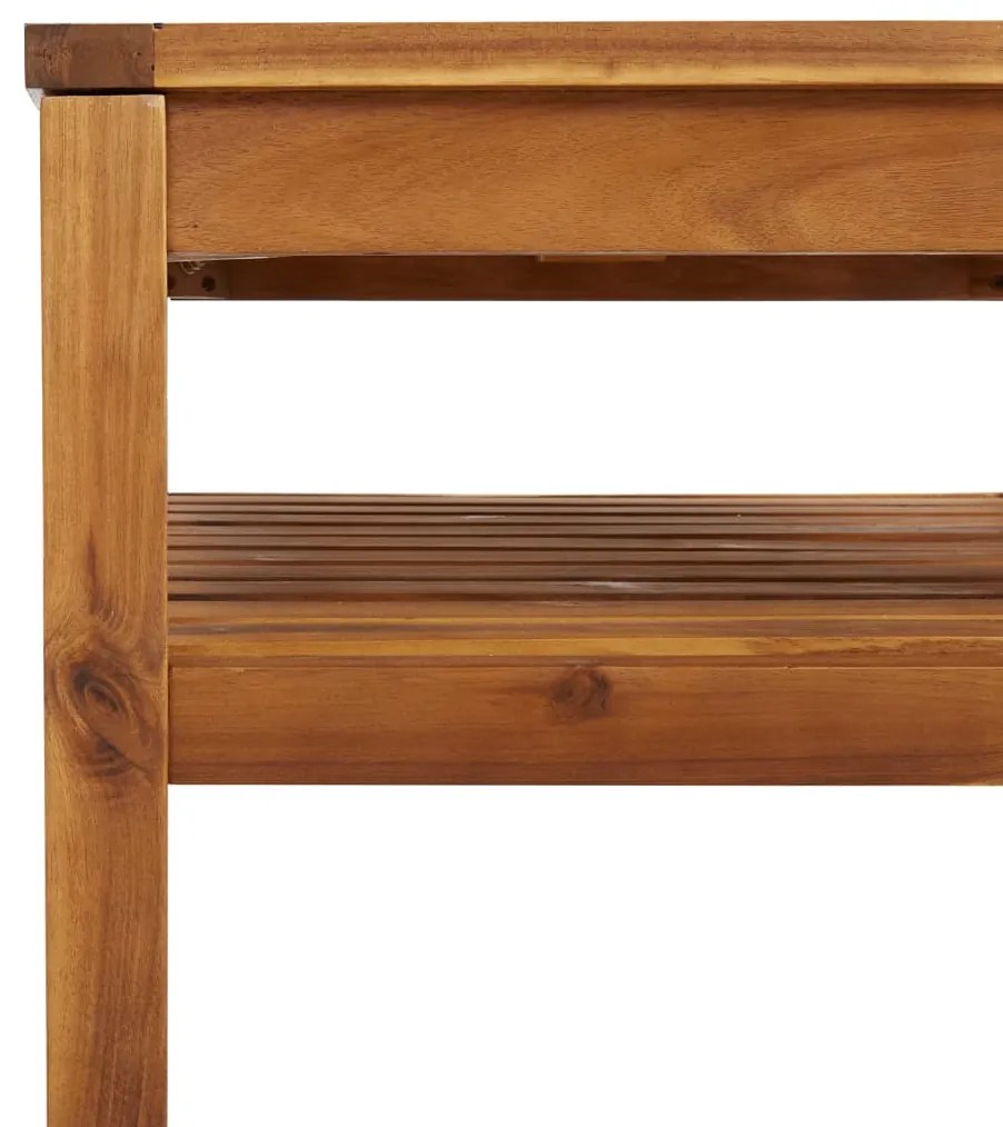 7 pcs conjunto lounge de jardim com almofadões acácia maciça
