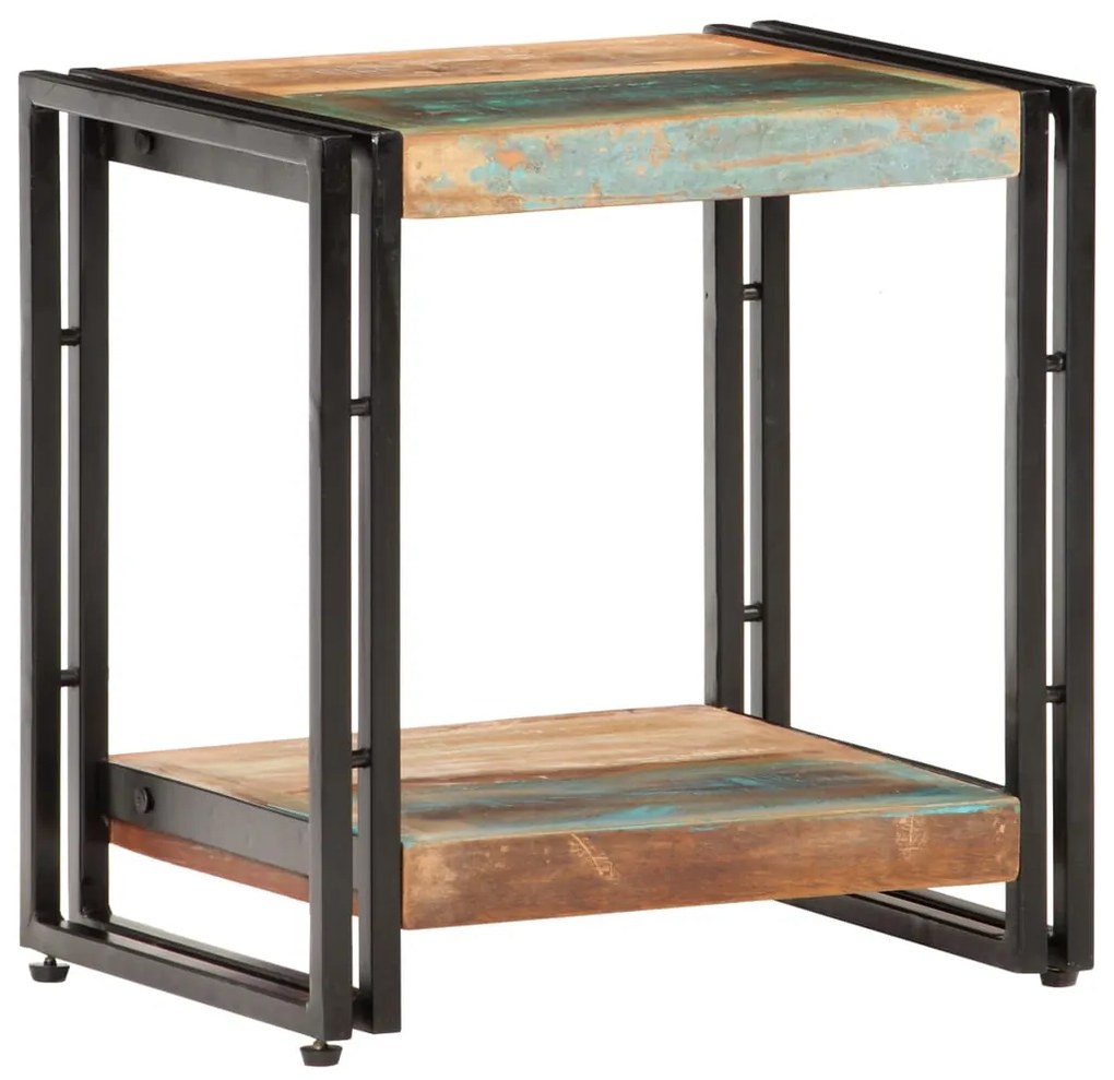 Mesa de apoio 40x30x40 cm madeira recuperada maciça