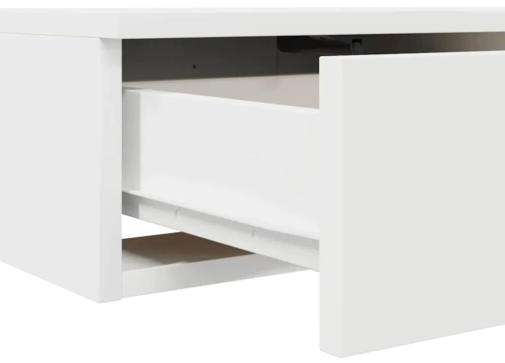 Gavetas de Cama Brancas 200x36,5x16,5 cm Madeira Consolidade