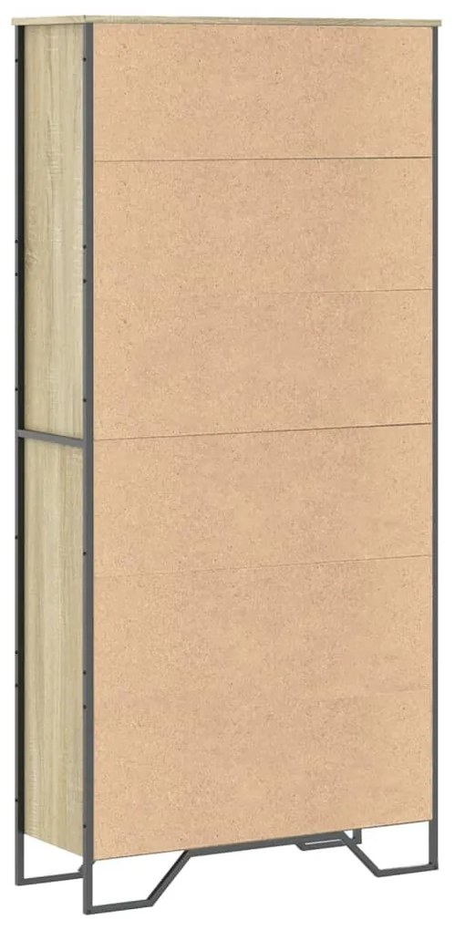 Estante 80x31x169 cm derivados de madeira carvalho sonoma