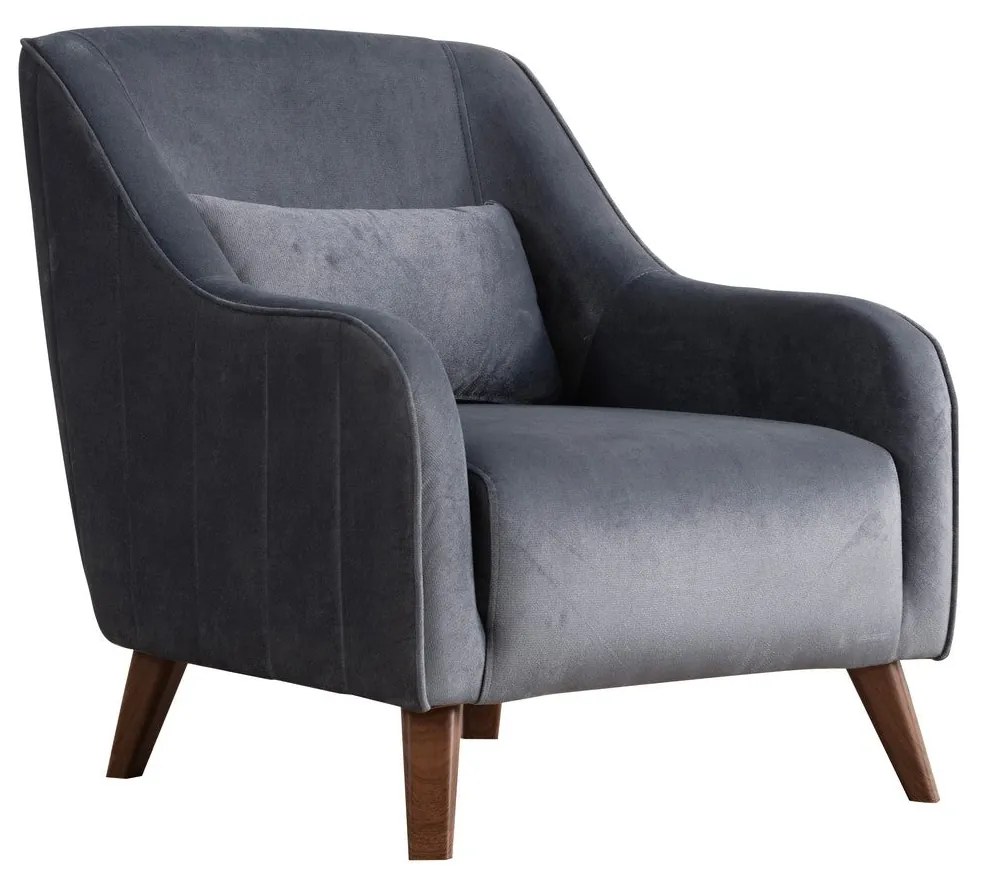 Cadeira Wing Buhara – Cinzento Escuro – 60x81x72 cm