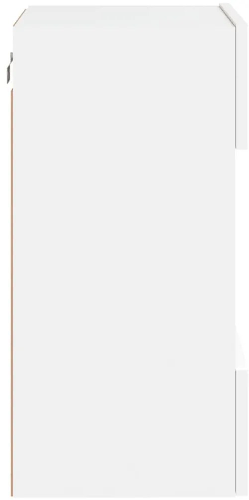 Móvel de parede para TV com luzes LED 40x30x60,5 cm branco