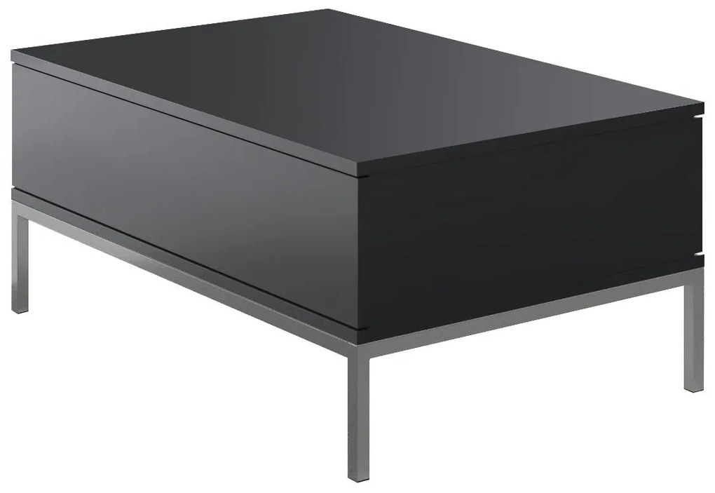 Mesa de Centro Lord – Antracite e Prata – 90x40x60 cm