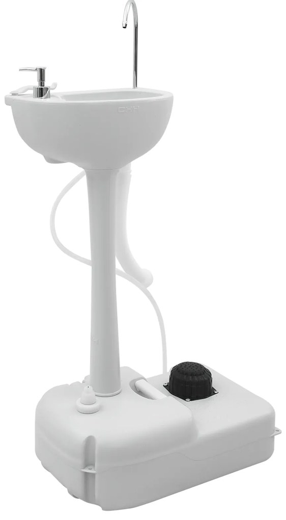 Mesa de Camping vidaXL Cinza Fresco