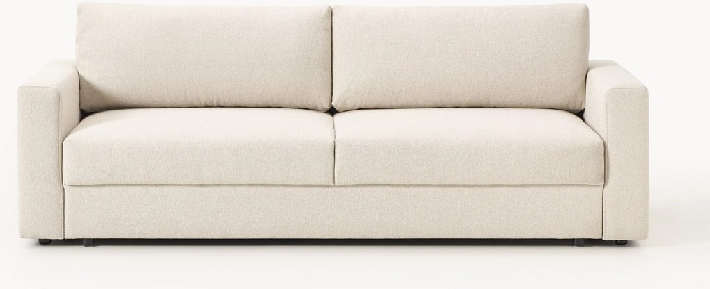 Sofá-cama em bouclé Tasha (3 lugares)