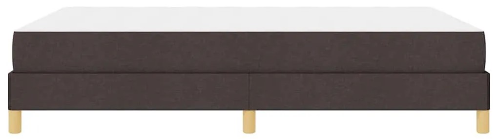 Cama Box Castanho 140 x 200 cm Tecido, Madeira de Engenharia