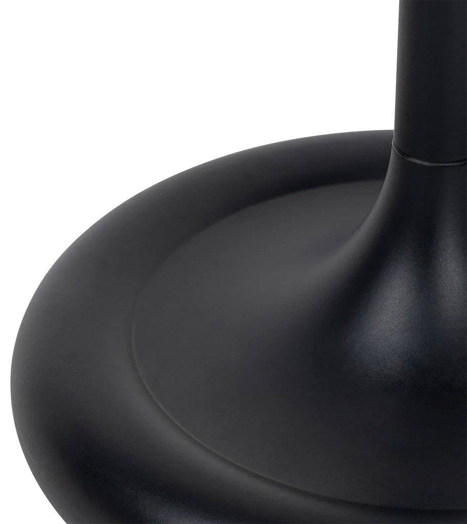 Candeeiro de mesa de exterior preto com LED e dimmer tátil recarregável - Sjarel Design