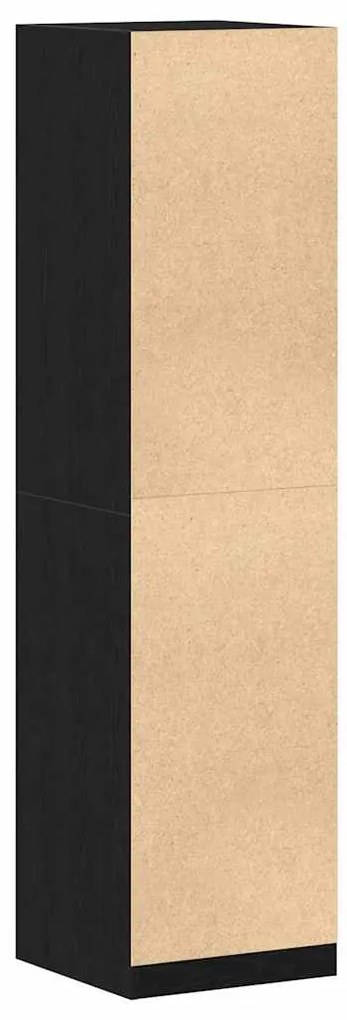 Guarda-roupa vidaXL em Carvalho Preto de 50x50x200 cm em Madeira de En