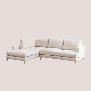 Sofá Chaise Longue em Chenille Saryx Esquerda - Sklum